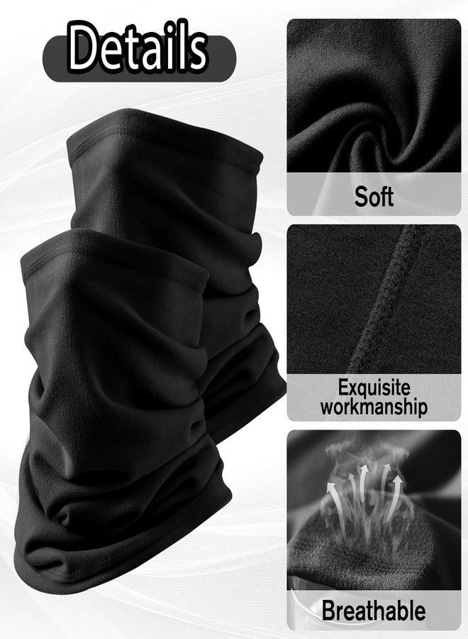 Sonfon 2 Pack Neck Gaiter Warmer Winter for Men&Women, Windproof Face Scraf Cover Fleece Face Mask for Cold Outdoor Activities - Image 3